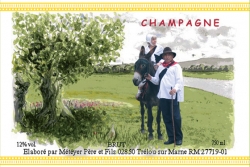 Champagne METEYER Père & Fils - From a photo and a painting. Champagne METEYER Père & Fils - From a photo and a painting.